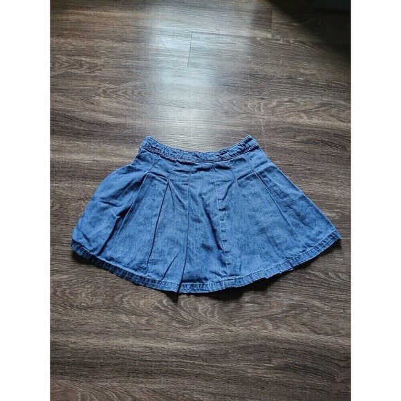 American Eagle Outfitters Pleated Chambray Skirt Women's Size 4 - Picture 1 of 6